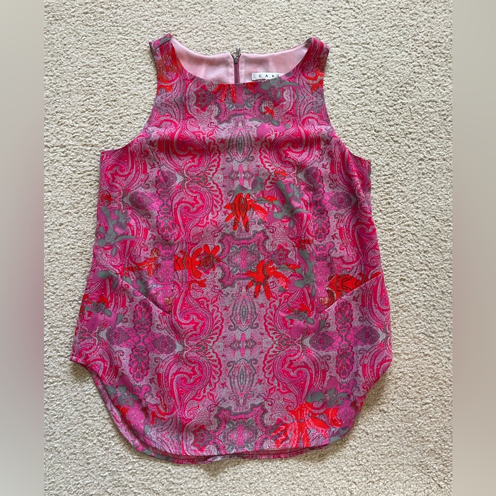 Women’s CAbi Sleeveless Pink Top Medium